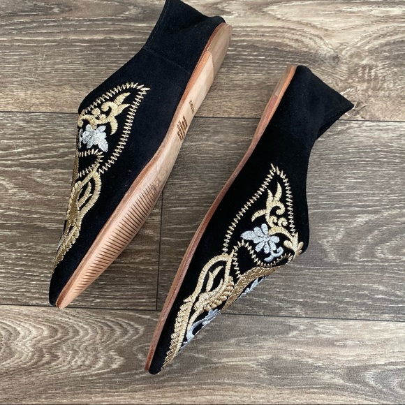 JEFFREY CAMPBELL Black Embroidered Shoes Vijay 6 - Picture 6 of 9